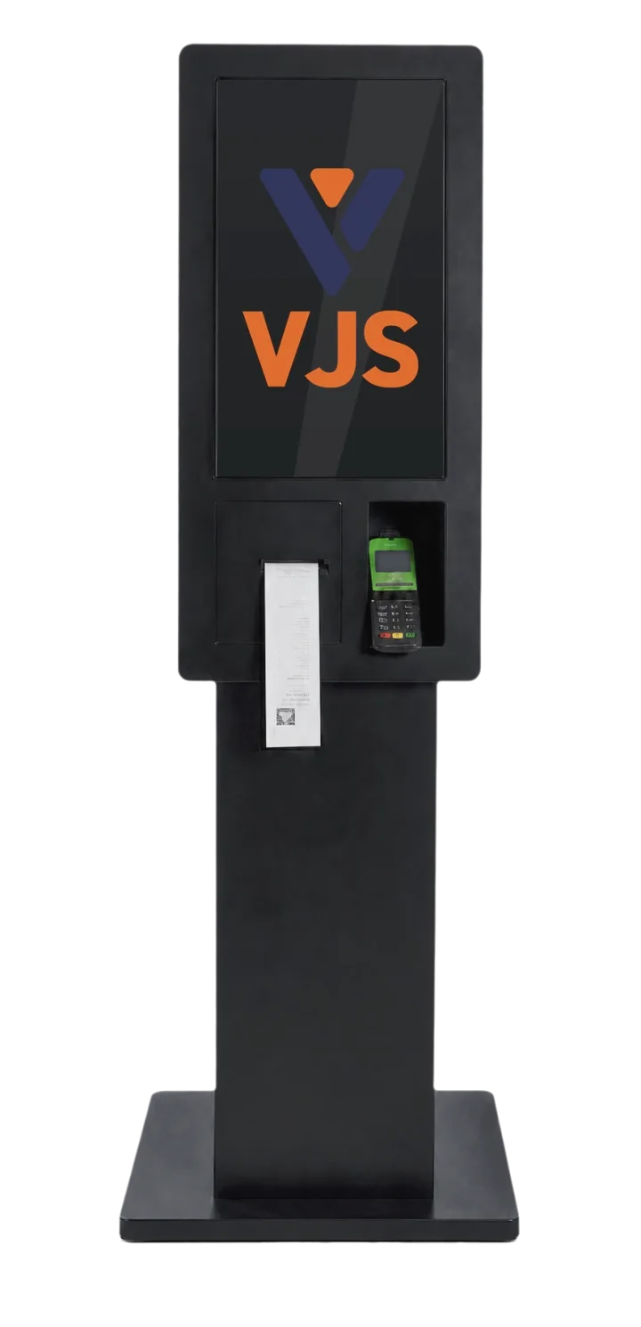 Render de totem de autoatendimento VJS